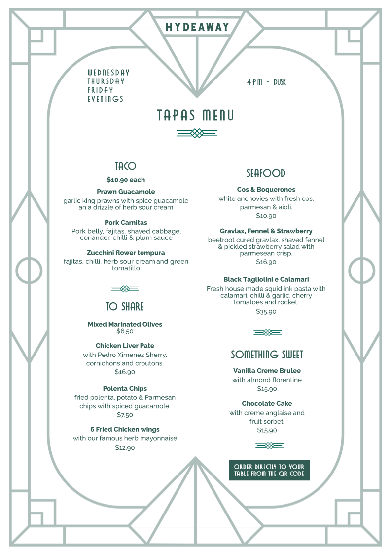 Menu Hydeaway-2